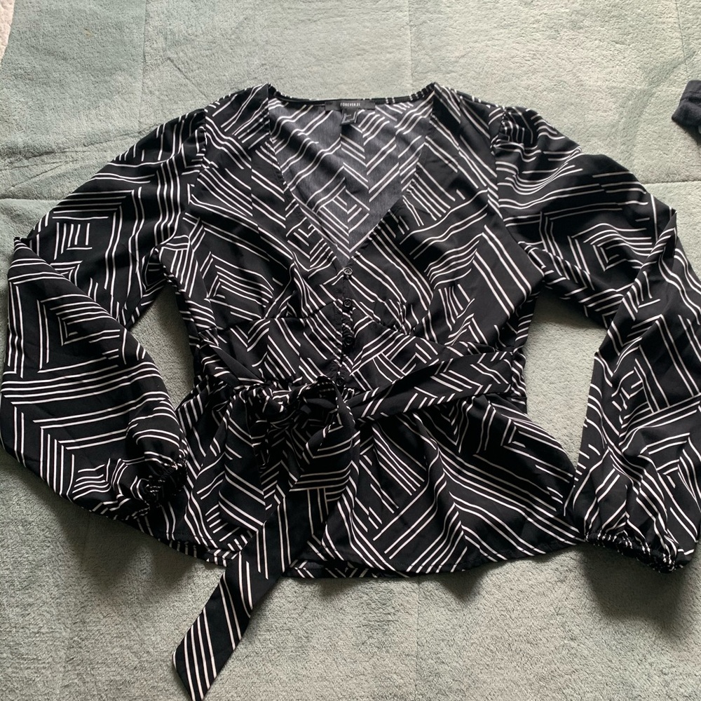 Forever 21 Striped Blouse